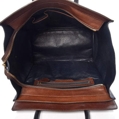 Celine Smooth Calfskin Mini Tri-Color Luggage Navy 5 of 13
