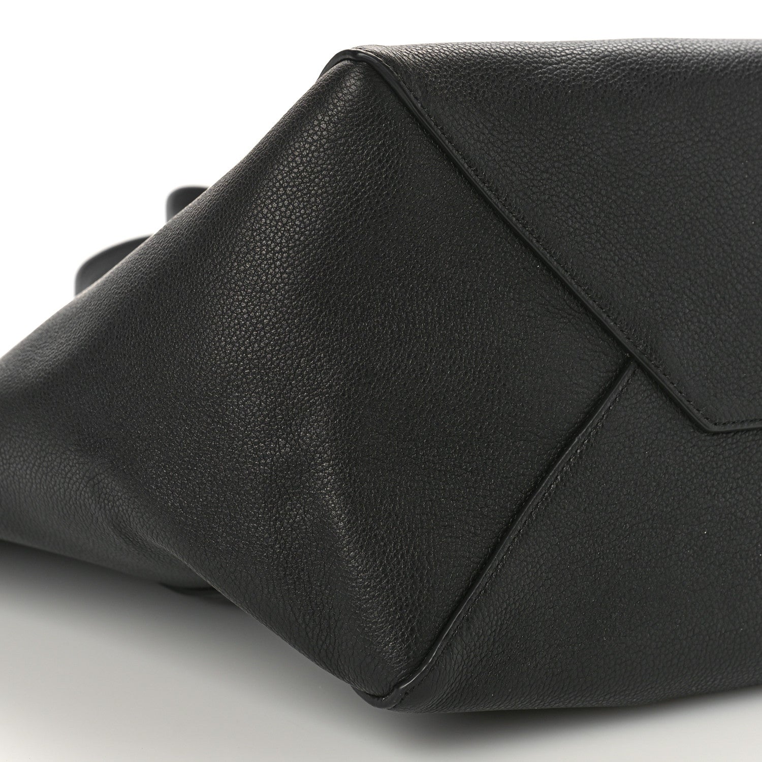 Celine Soft Grained Calfskin Small Belt Cabas Phantom Black 8 of 9