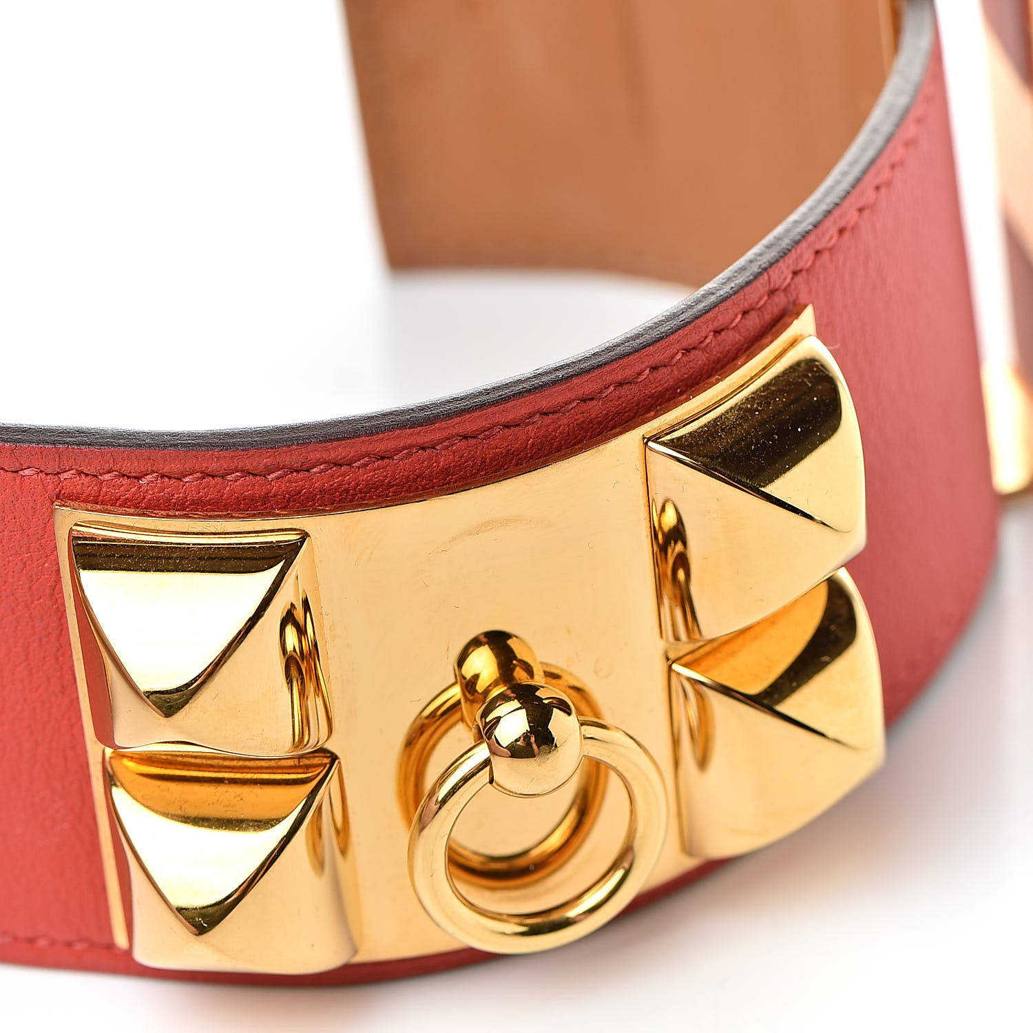 Hermes Swift Collier de Chien CDC Bracelet S Rouge Tomate 8 of 10