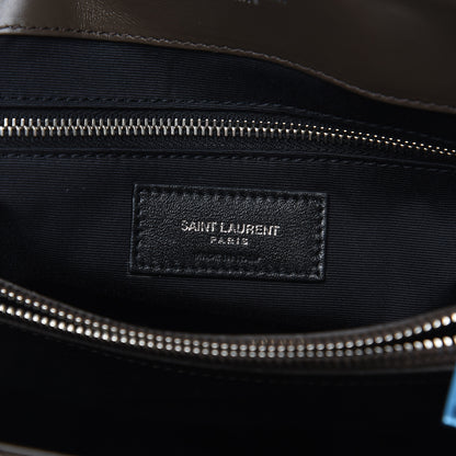 Saint Laurent Calfskin Y Quilted Monogram Medium Loulou Chain Satchel Faggio 7 of 9
