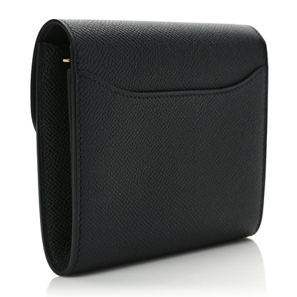Hermes Epsom Constance Compact Passant Wallet Black 3 of 8