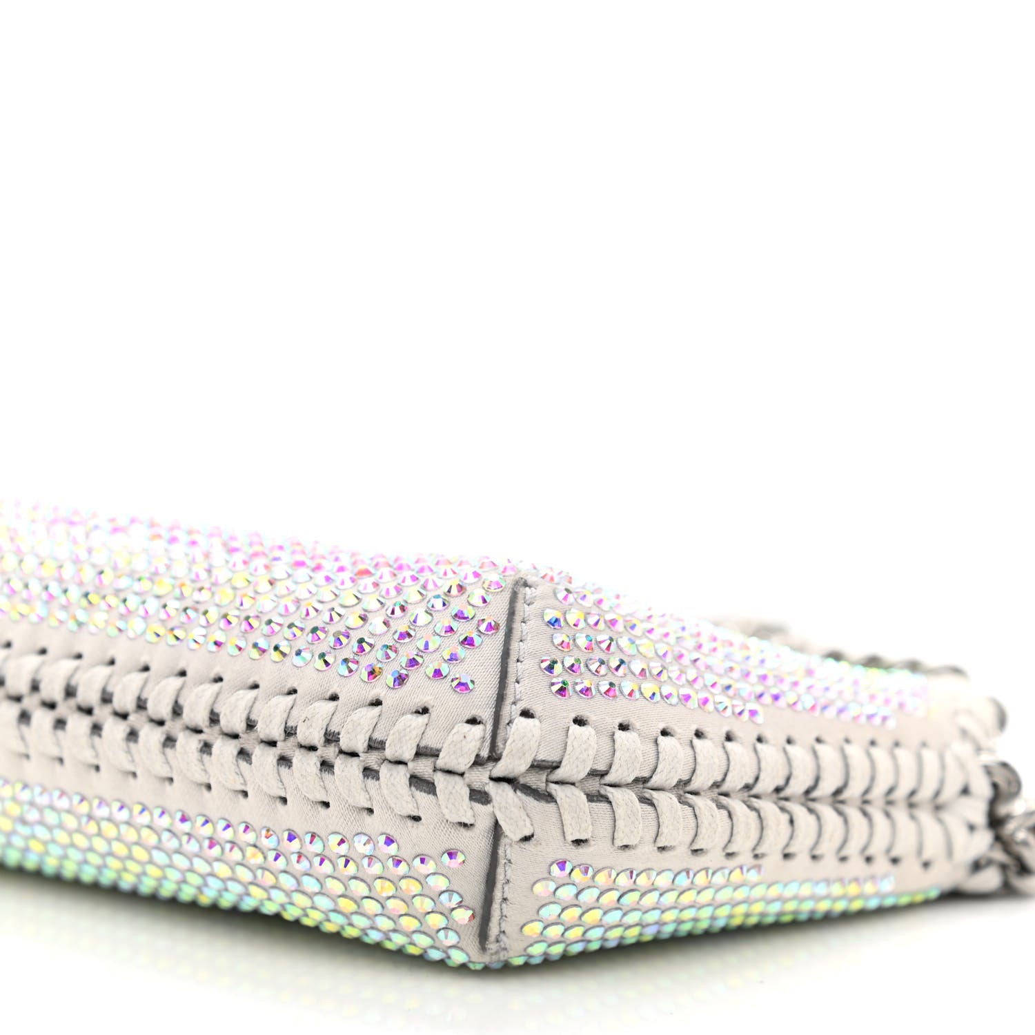Stella McCartney Crystal Mini Allover Hotfix Shoulder Bag Iridescent 8 of 8