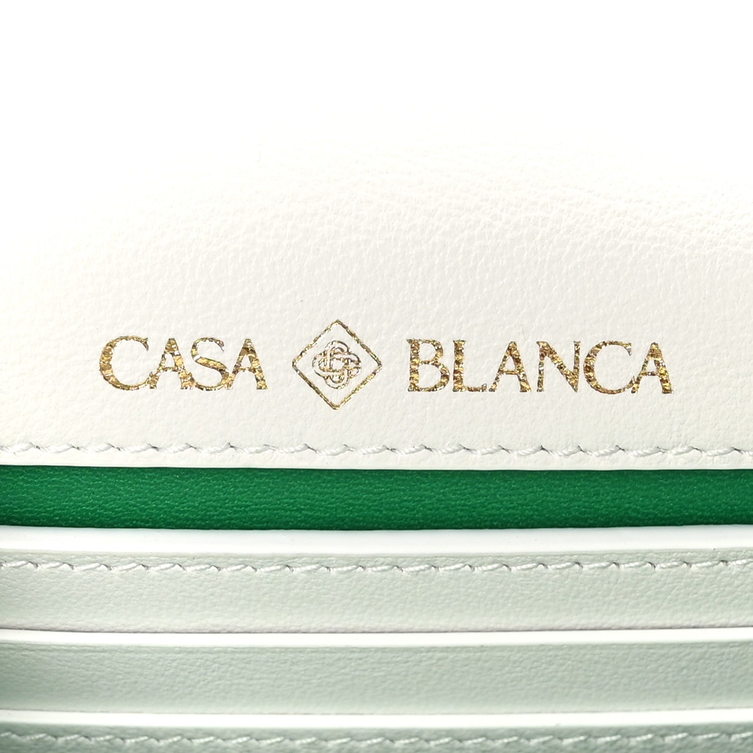 Bulgari X CASABLANCA Calfskin Serpenti Forever Apres Vertical Pochette Tennis Green White 7 of 10