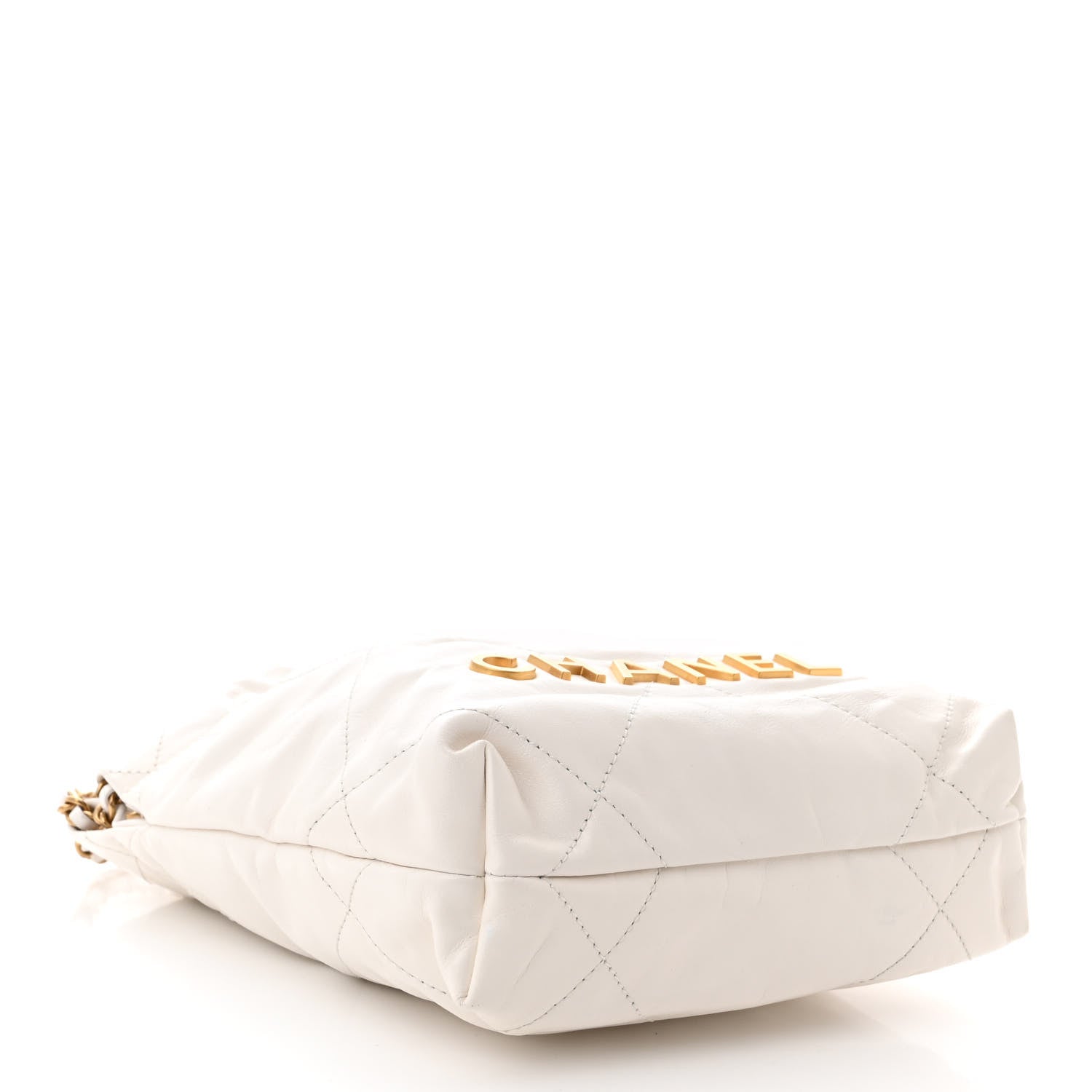 Chanel Shiny Calfskin Quilted Mini Chanel 22 White 4 of 12