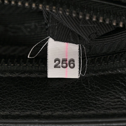 Prada Glace Calfskin Studded Crossbody White Black 8 of 14