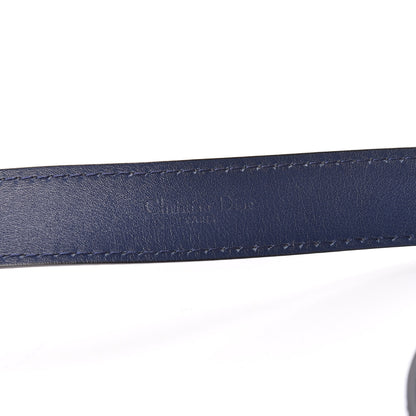 Christian Dior Calfskin D Fence Belt 85 Navy 5 of 10