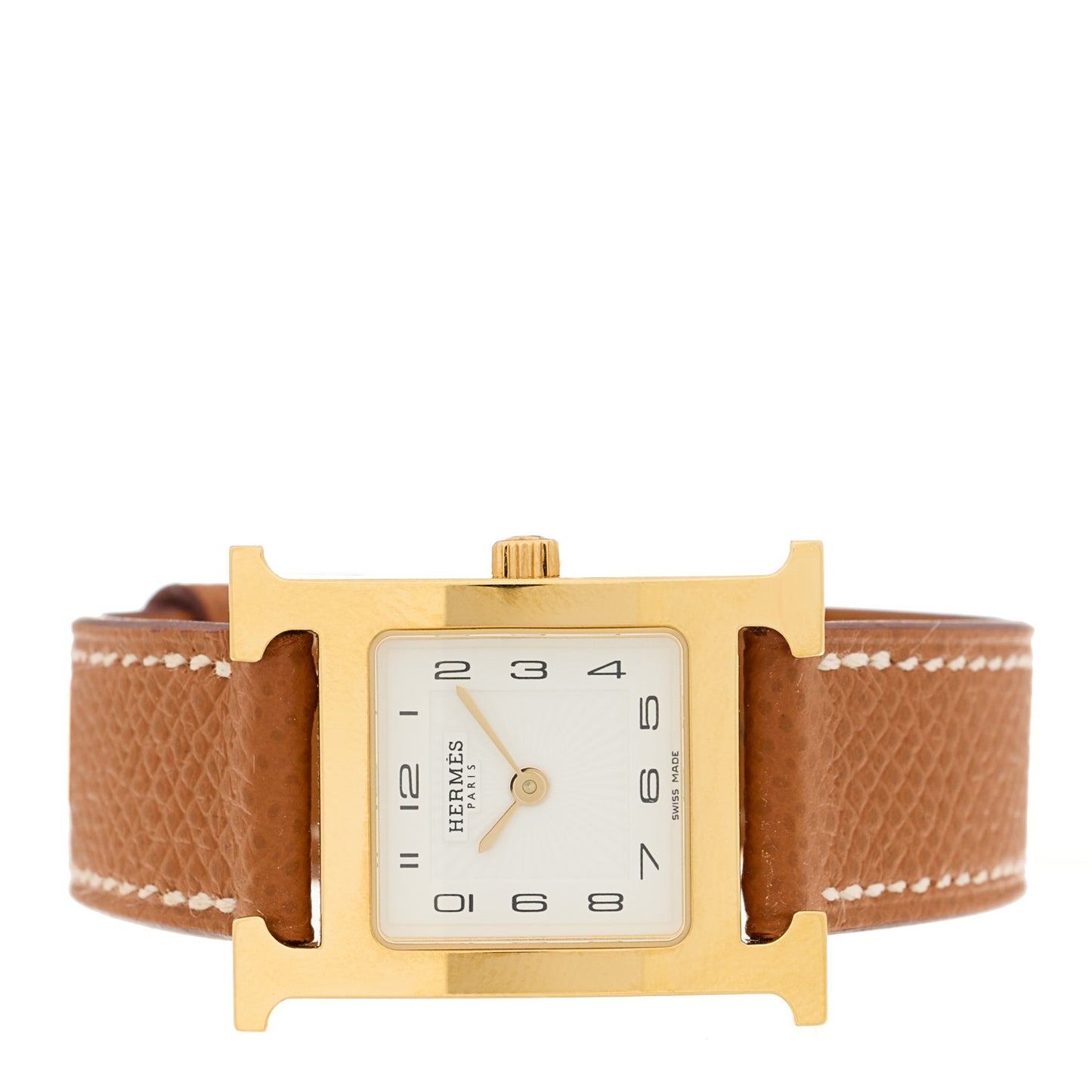 Stainless Steel Epsom 17.2mm Heure H Hour Quartz Watch Gold