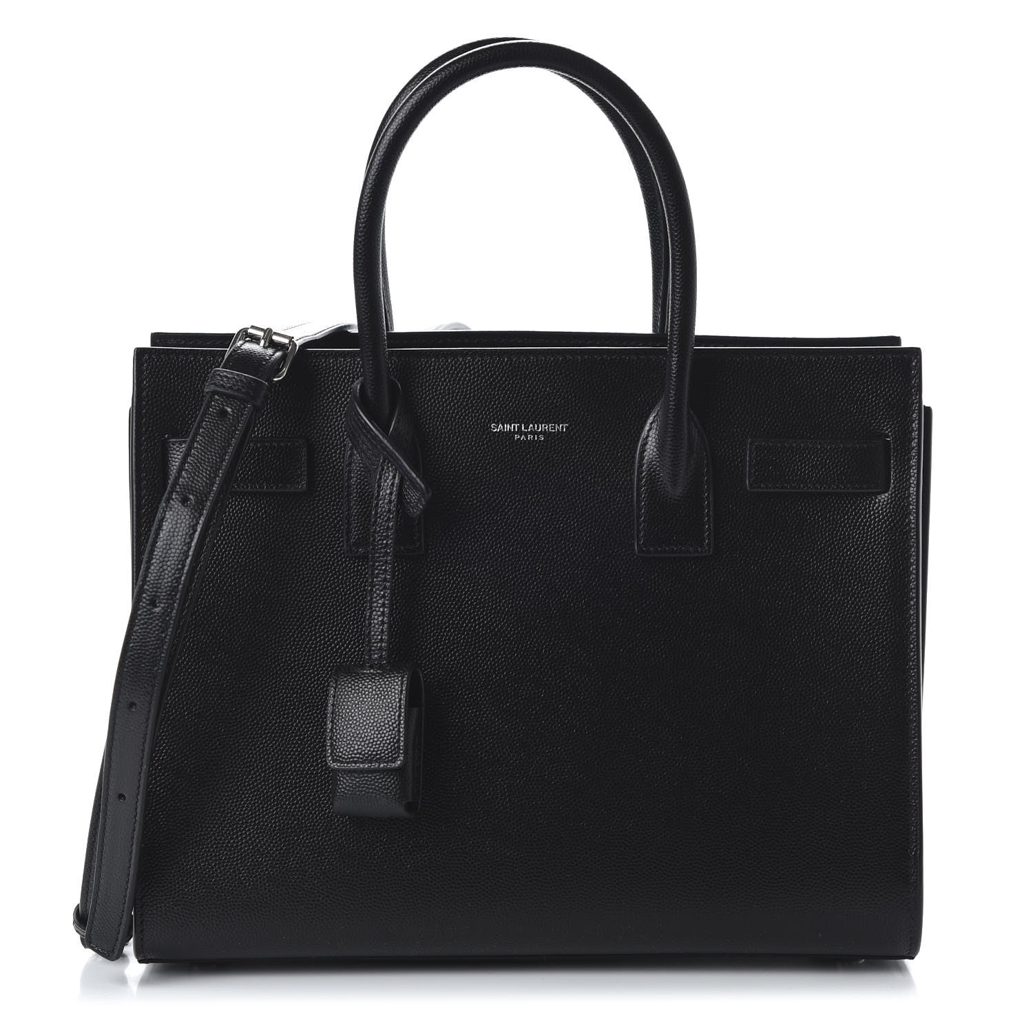 Saint Laurent Grained Calfskin Baby Sac De Jour Black 1 of 8