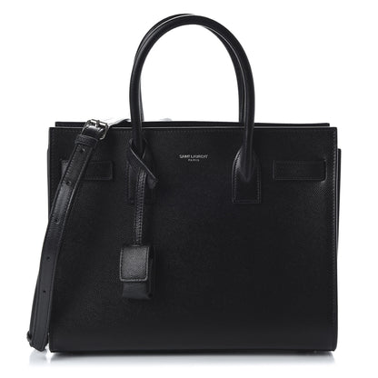 Saint Laurent Grained Calfskin Baby Sac De Jour Black 1 of 8