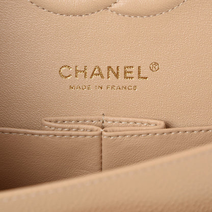 Chanel Caviar Quilted Medium Double Flap Beige Clair 7 of 8