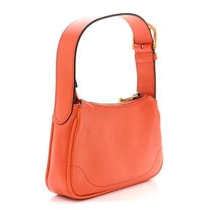 Gucci Goatskin Mini Aphrodite Shoulder Bag Orange 3 of 10