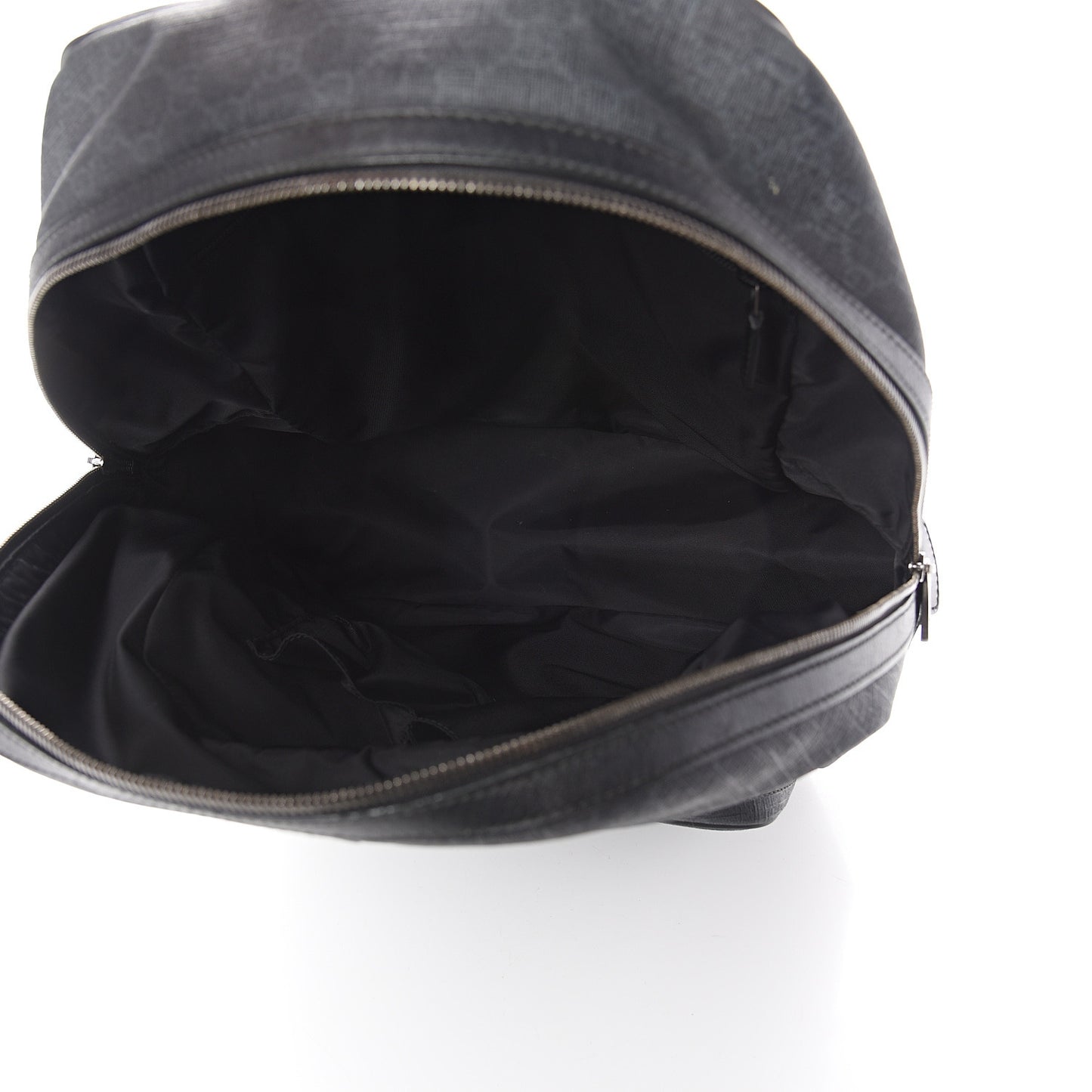 GG Supreme Monogram Medium Day Backpack Grey Black