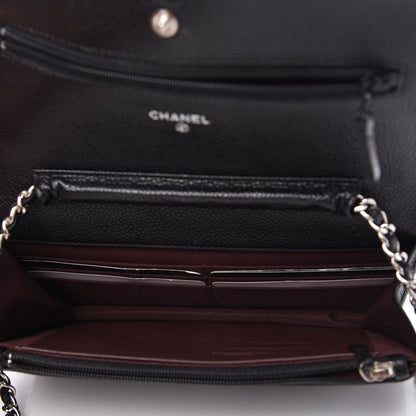 Chanel Caviar Quilted Wallet On Chain WOC Black 5 of 12