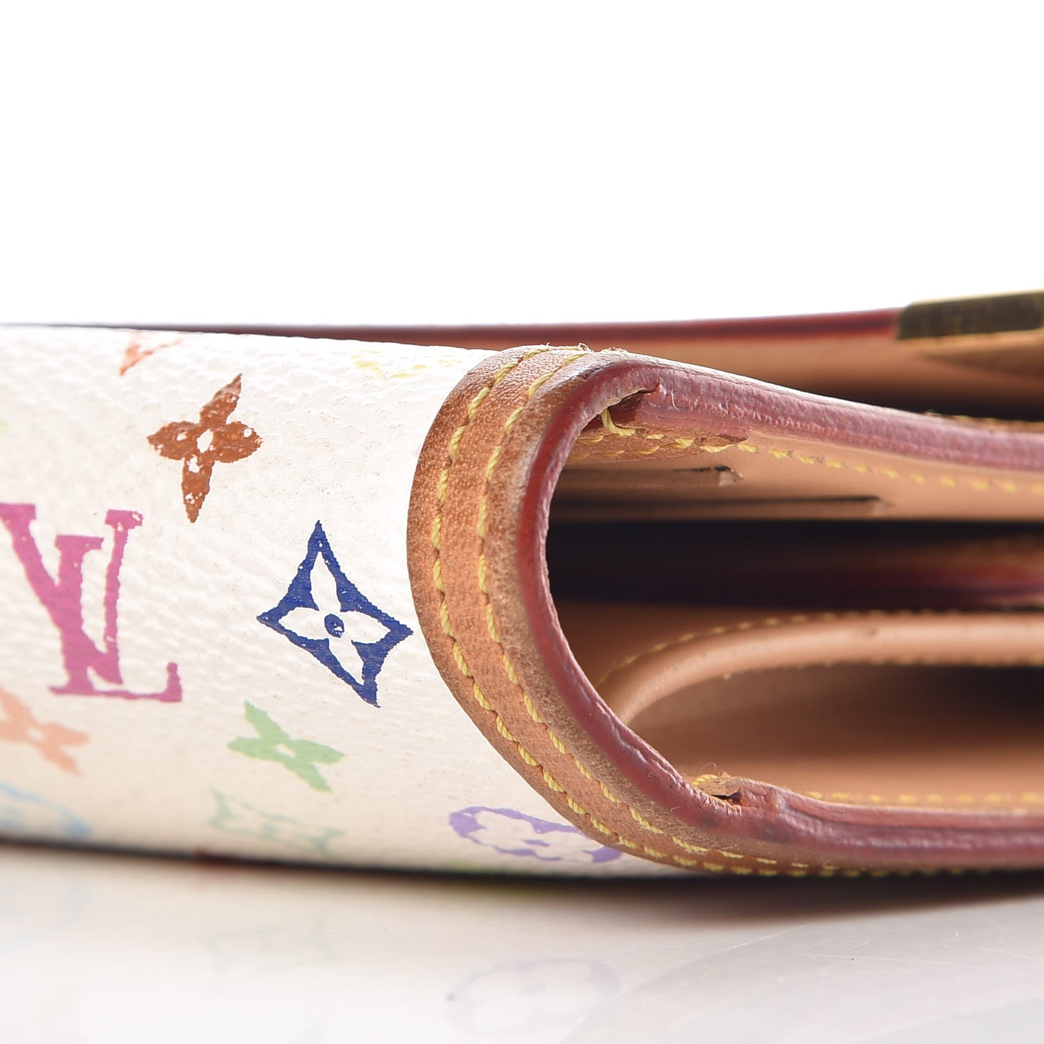 Louis Vuitton Monogram Multicolor Porte Tresor International Wallet White 13 of 17