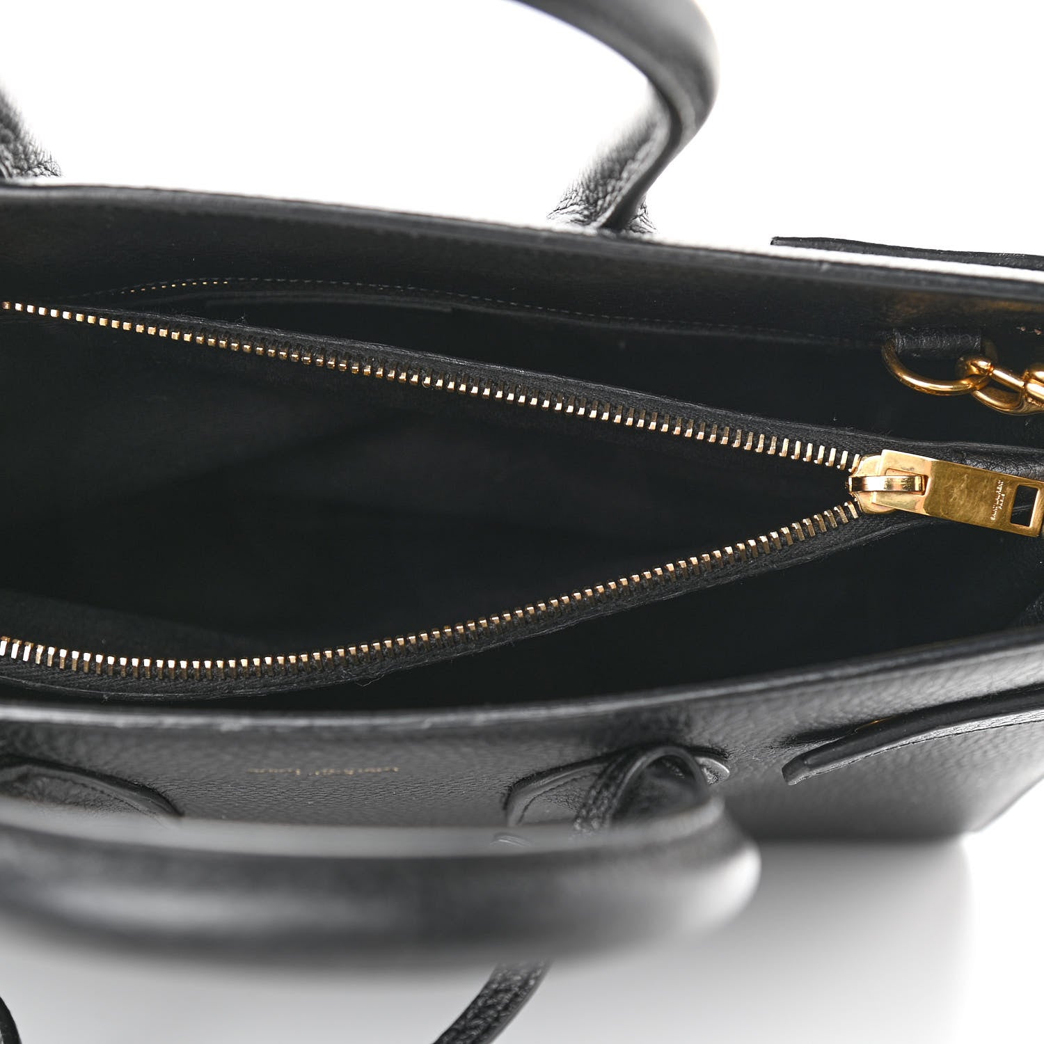 Saint Laurent Grained Calfskin Small Sac De Jour Black 6 of 14