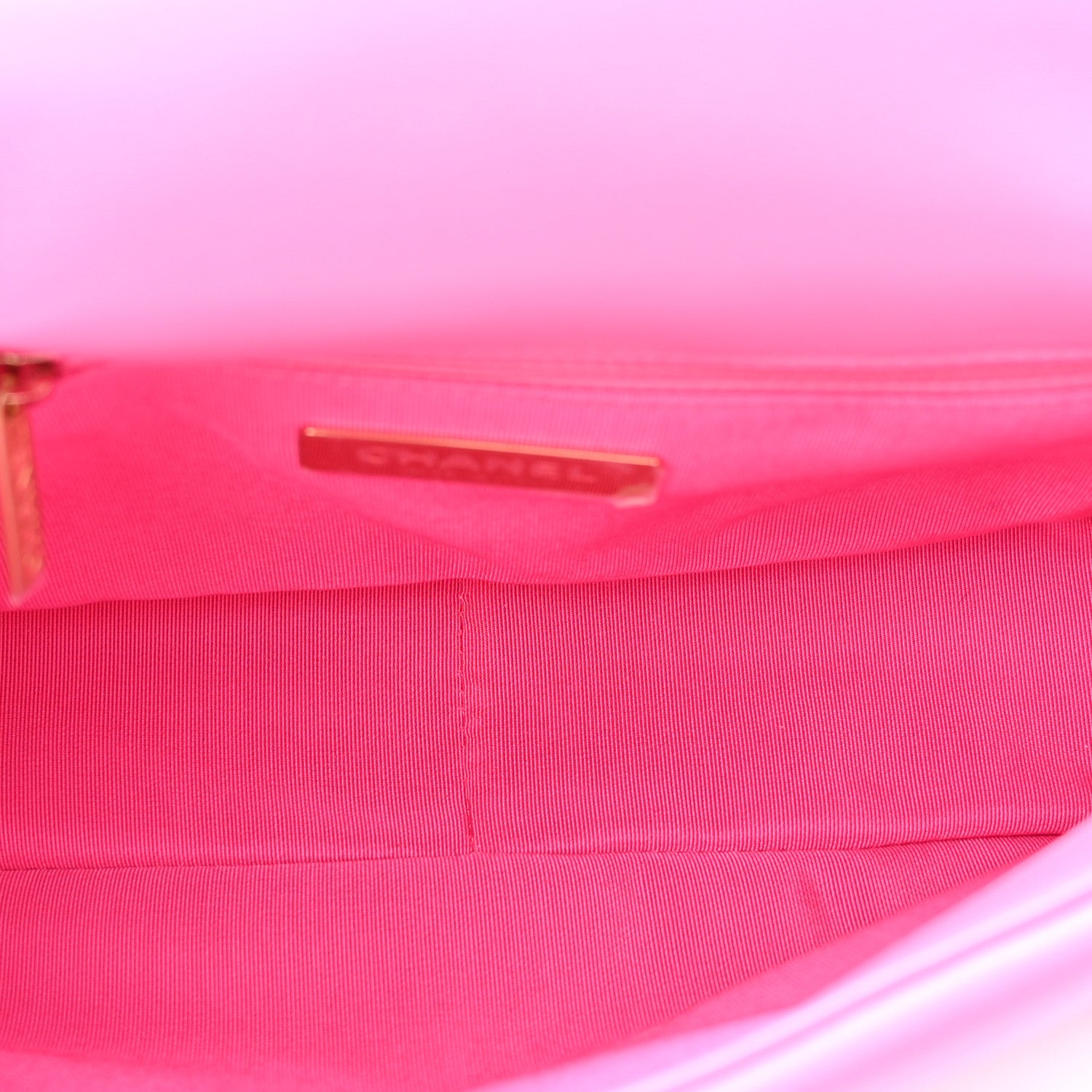 Chanel Lambskin Quilted Medium Chanel 19 Flap Pink 6 of 10