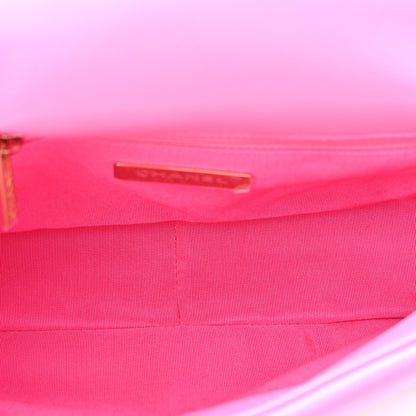 Chanel Lambskin Quilted Medium Chanel 19 Flap Pink 6 of 10