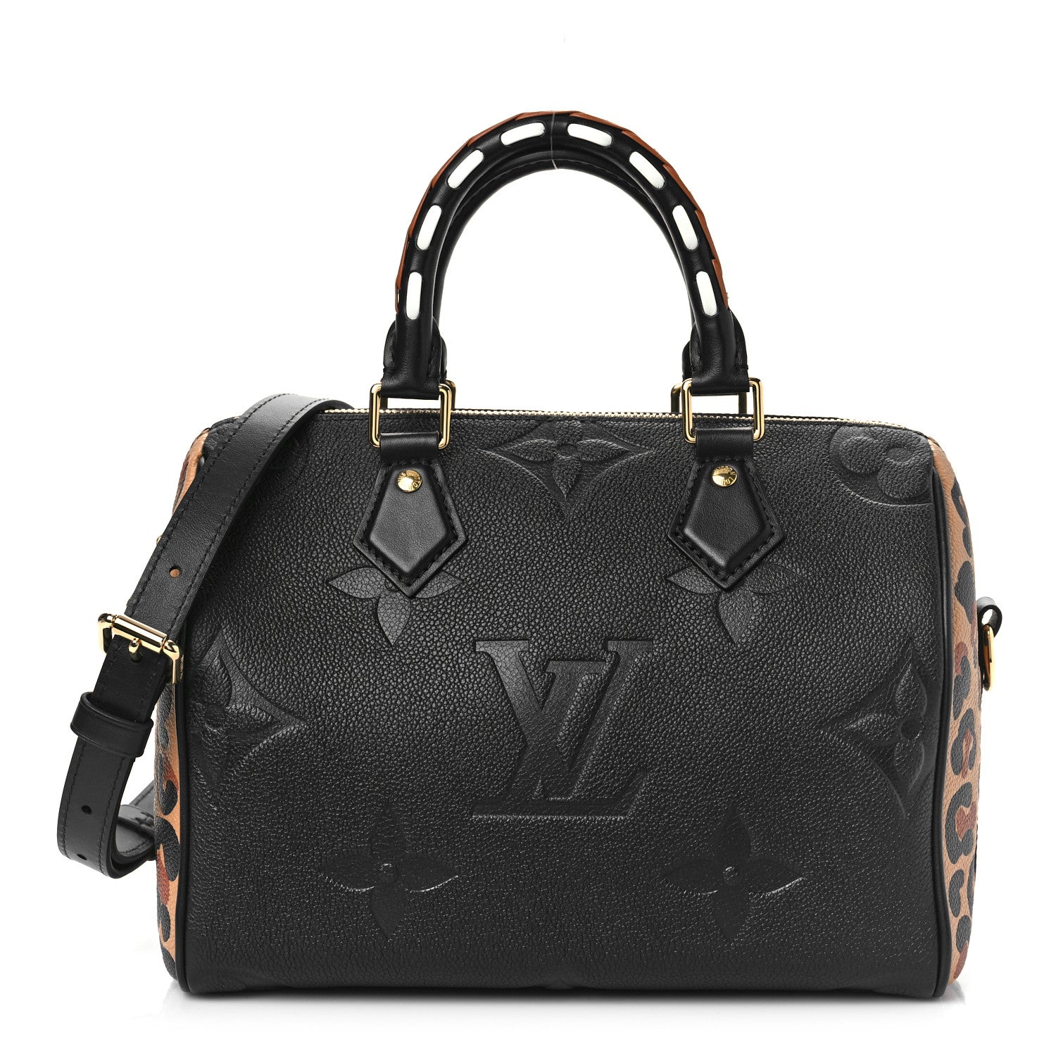 Louis Vuitton Empreinte Monogram Giant Wild At Heart Speedy Bandouliere 25 Black 1 of 8