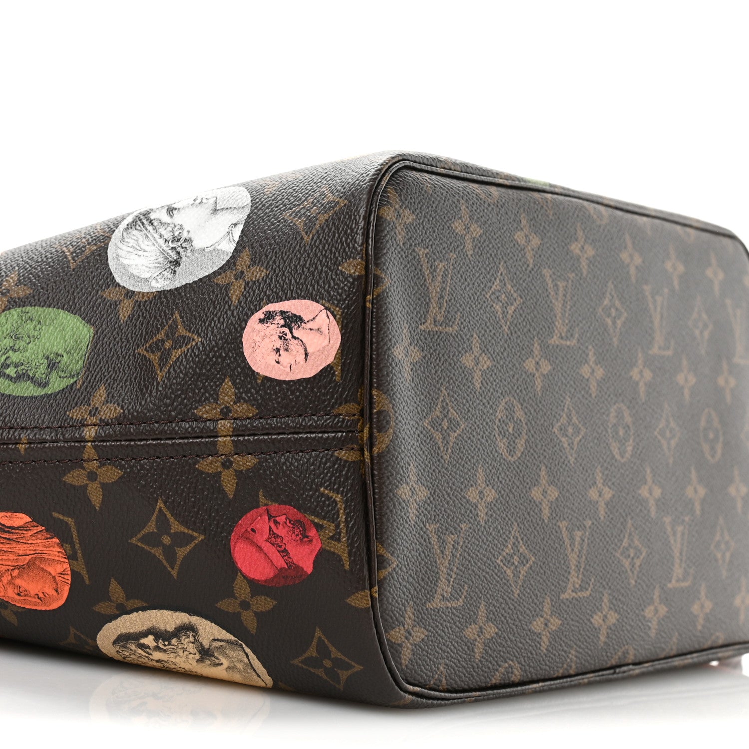 Louis Vuitton X Fornasetti Monogram Cameo Neverfull MM 9 of 10