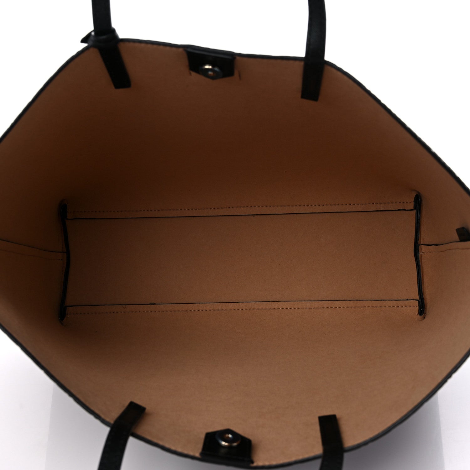 Jimmy Choo Calfskin Monogram Embossed Nine2Five East West Tote Black 6 of 15