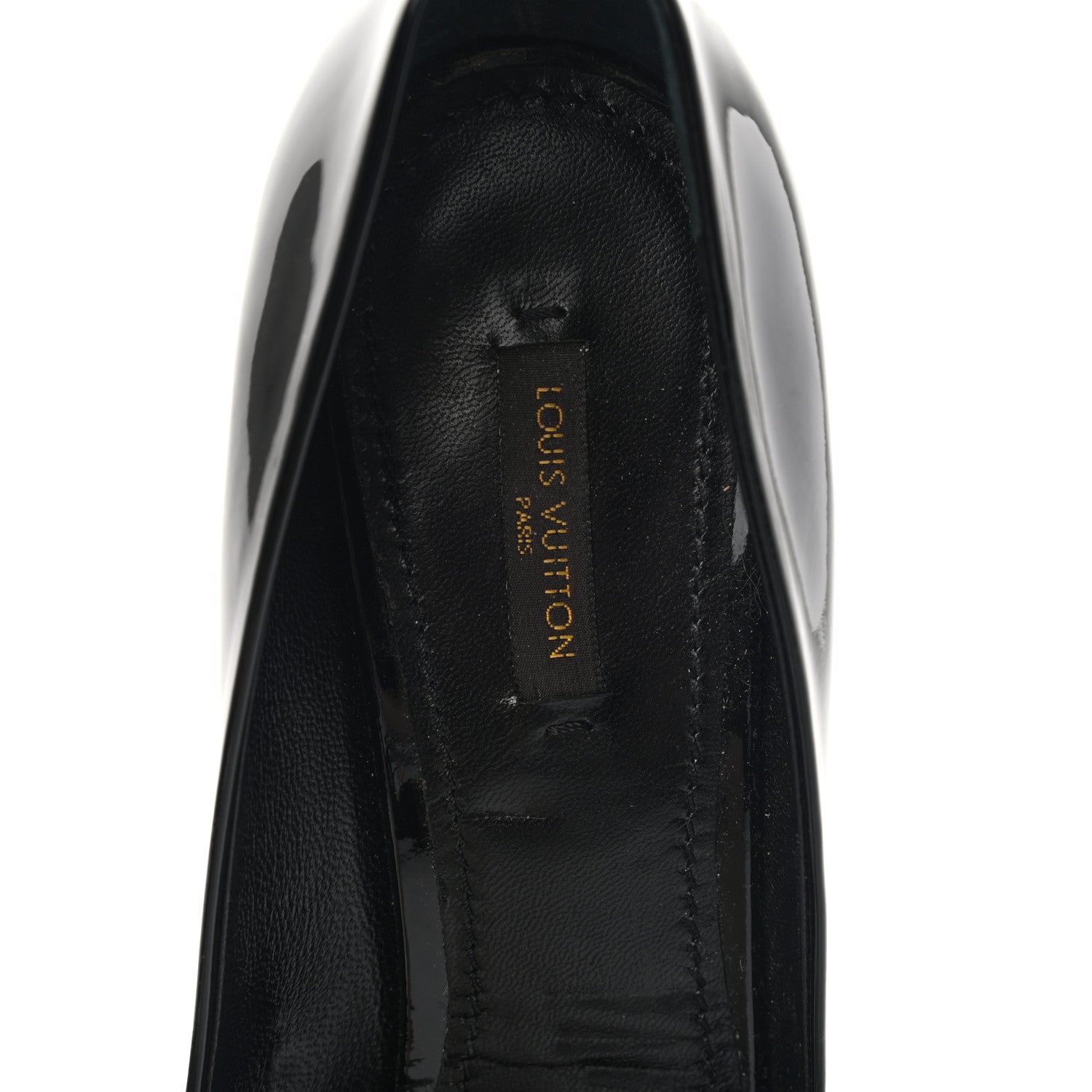 Louis Vuitton Patent Oh Really Peep Toe Pumps 40 Black 6 of 12