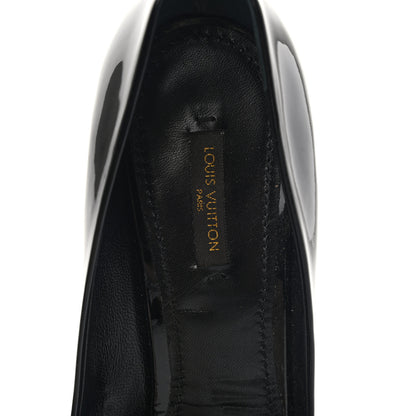 Louis Vuitton Patent Oh Really Peep Toe Pumps 40 Black 6 of 12