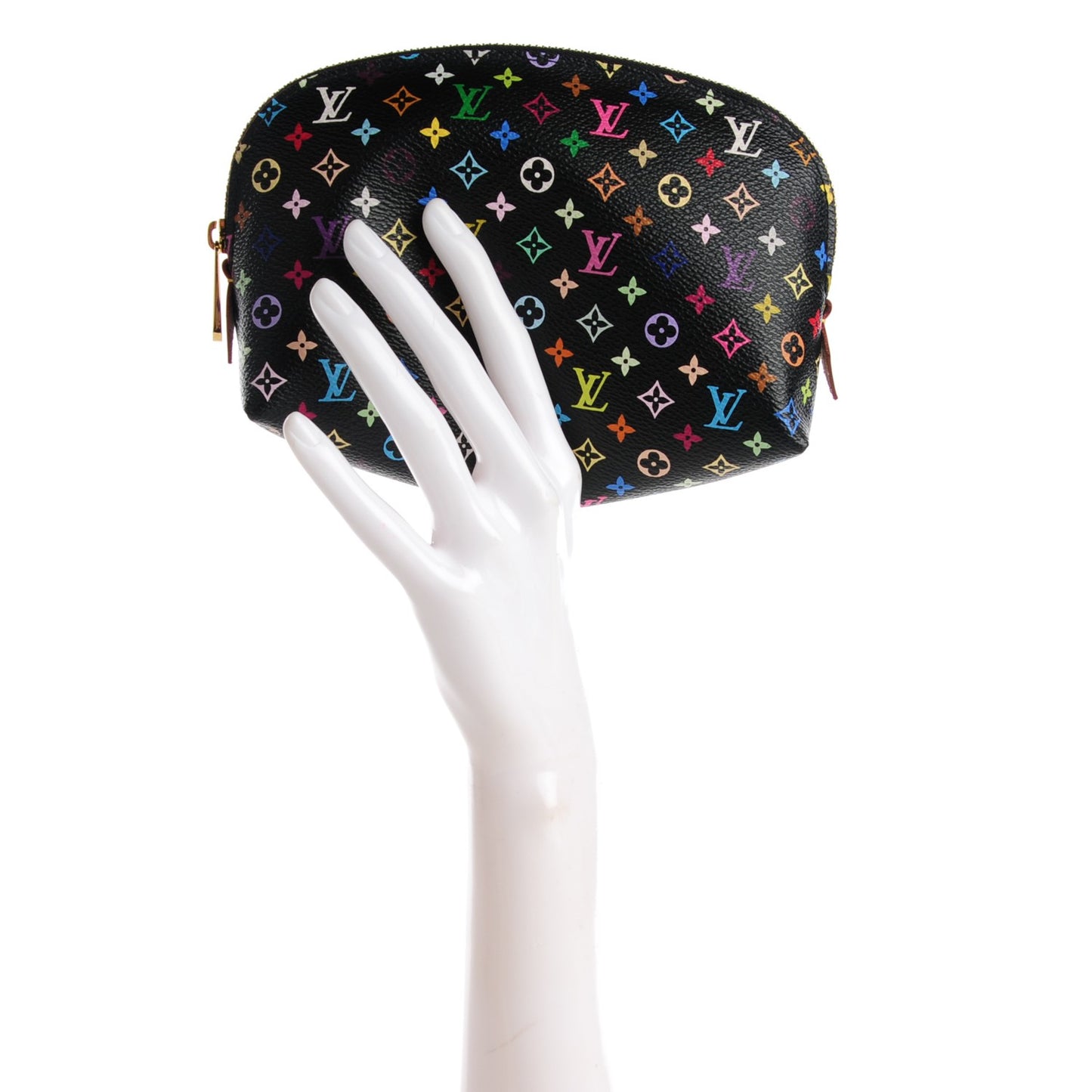 Monogram Multicolor Cosmetic Pouch Black Grenade