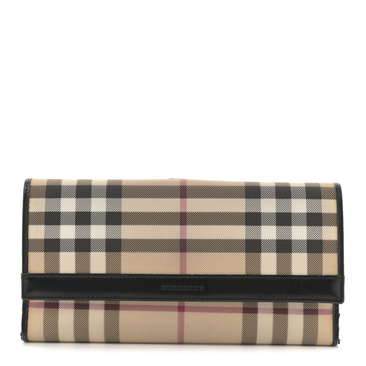 Nova Check Continental Wallet Black