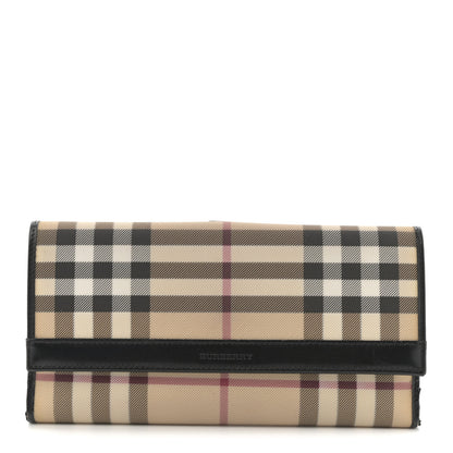 Burberry Nova Check Continental Wallet Black 1 of 9