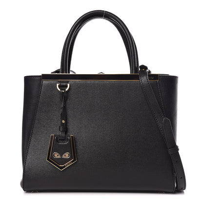Fendi Vitello Elite Petite 2Jours Tote Black 1 of 11