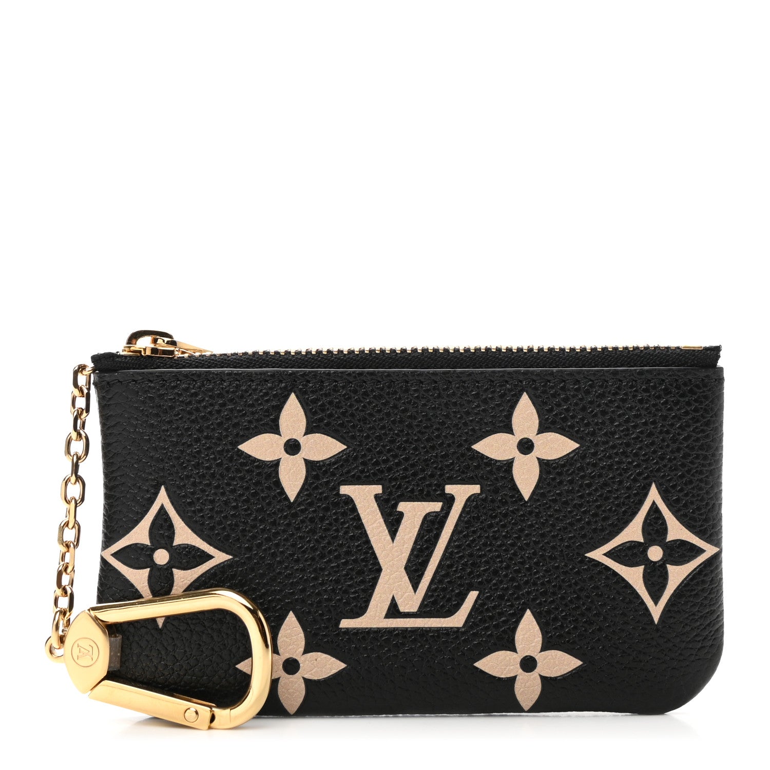 Louis Vuitton Empreinte Monogram Giant Key Pouch Black Beige 1 of 7