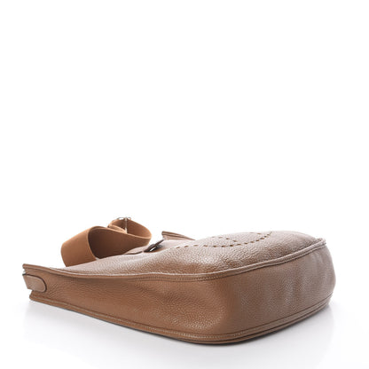 Hermes Taurillon Clemence Evelyne III GM Gold 3 of 9