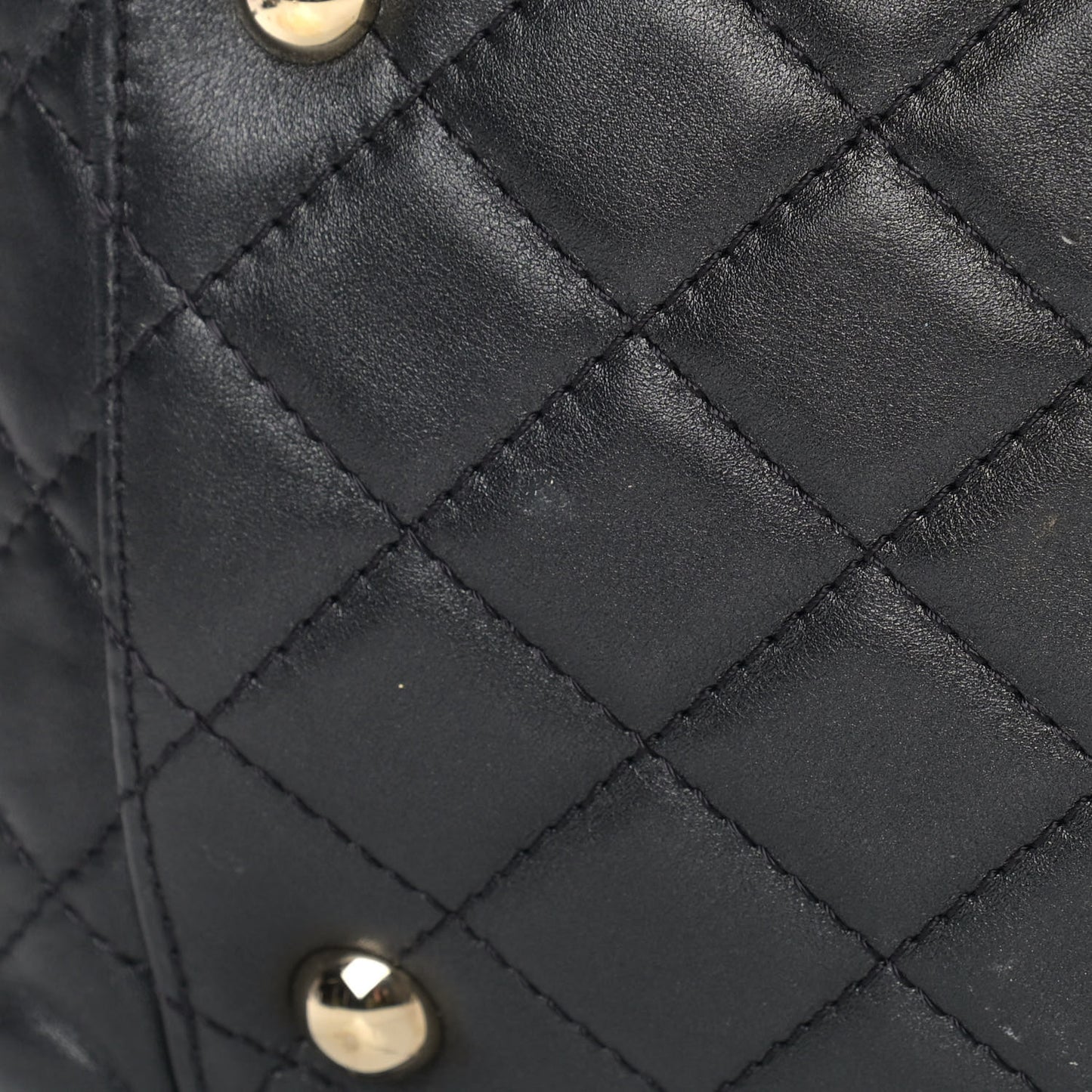 Calfskin Quilted XXL Travel Flap Bag Black