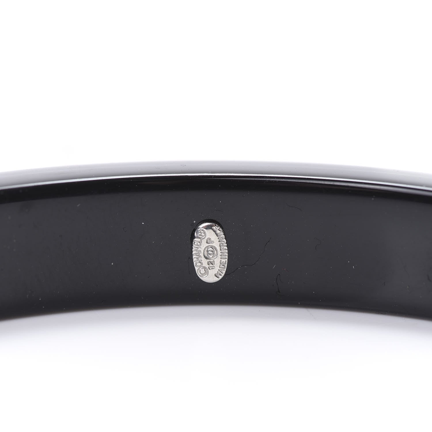 Chanel Resin Crystal CC Star Bracelet Black 4 of 5