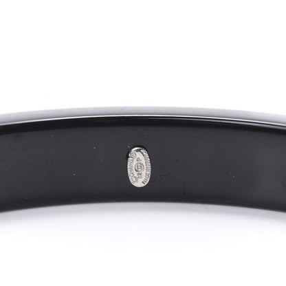 Chanel Resin Crystal CC Star Bracelet Black 4 of 5