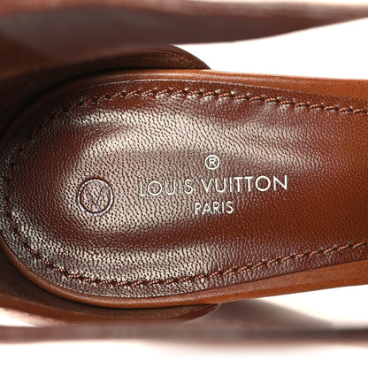 Louis Vuitton Calfskin Monogram Horizon Sandals 41 Cognac Brown 8 of 9