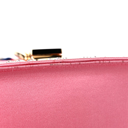 Gucci Satin Crystal Mini Sylvie Top Handle Bag Peony 17 of 20
