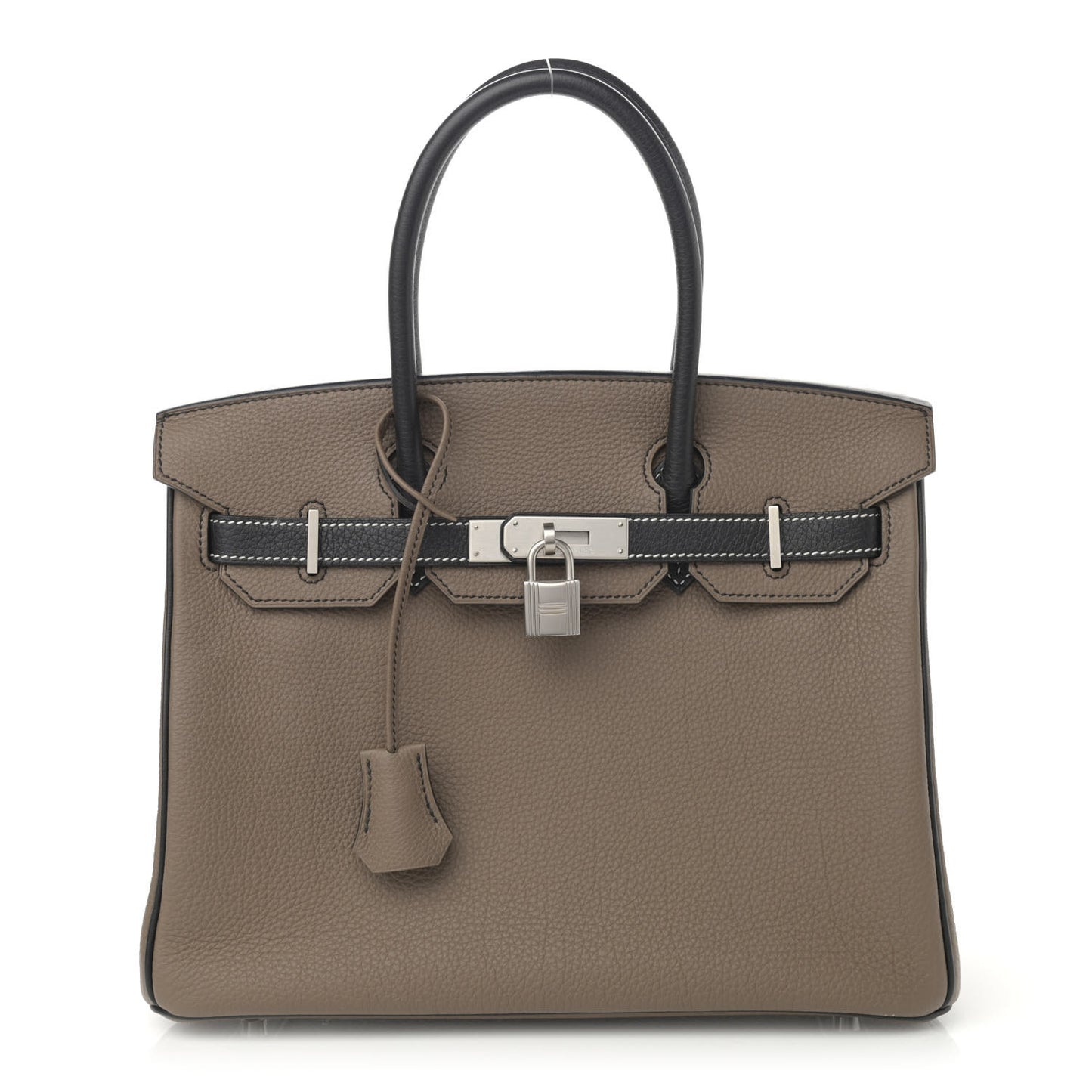 Togo Horseshoe Birkin 30 Black Etoupe