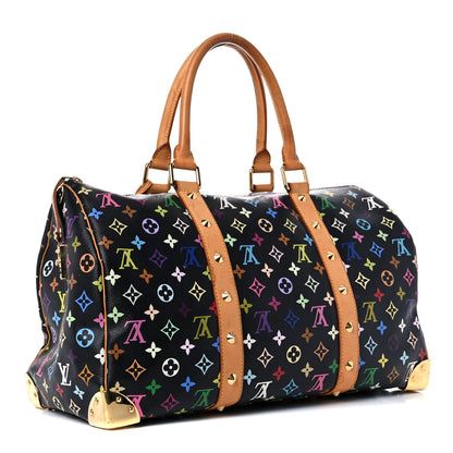 Louis Vuitton Monogram Multicolor Keepall 45 Black 3 of 35