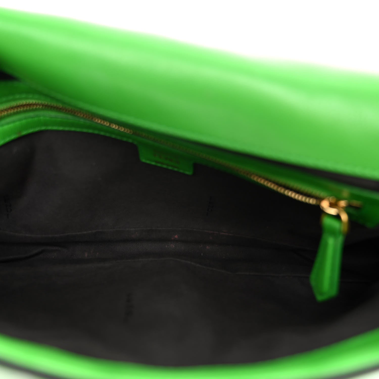 Fendi Nappa FF 1974 Embossed Baguette Tomatillo 5 of 10