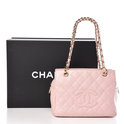 Chanel Caviar Quilted Petit Timeless Shopping Tote PTT Pink 12 of 12