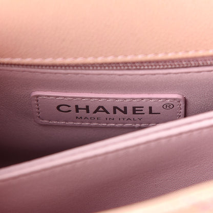 Chanel Iridescent Caviar Quilted Mini Coco Handle Flap Pink 5 of 8