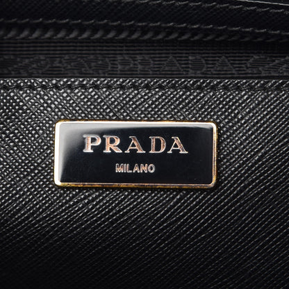 Prada Saffiano Large Galleria Double Zip Tote Black 7 of 17