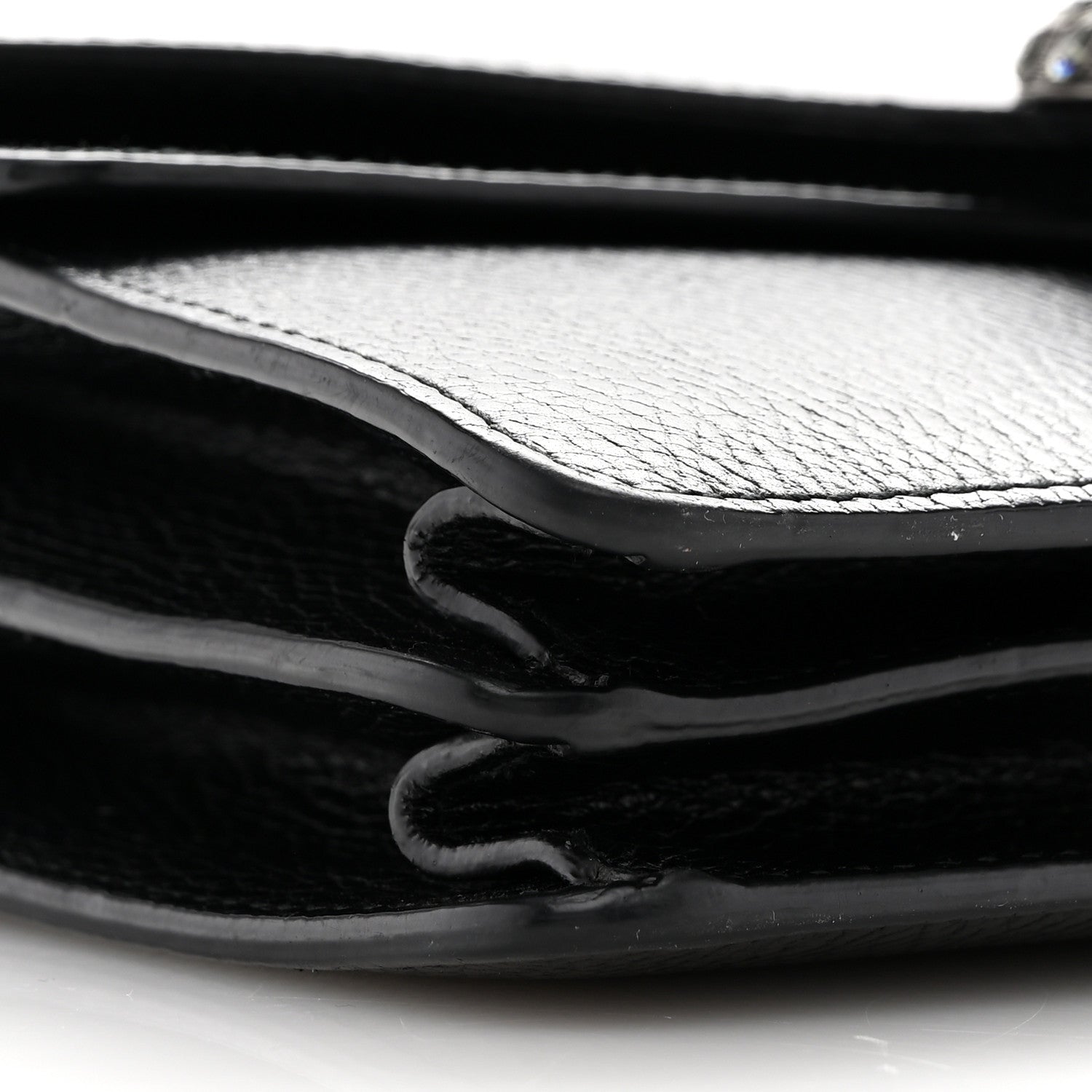 Gucci Pebbled Calfskin Small Dionysus Shoulder Bag Black 10 of 14