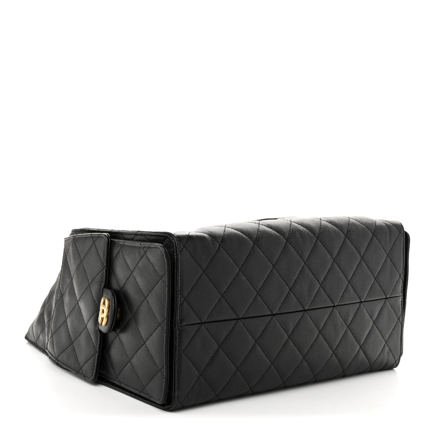 Caviar Quilted Medium Chanel 25 Handbag Black