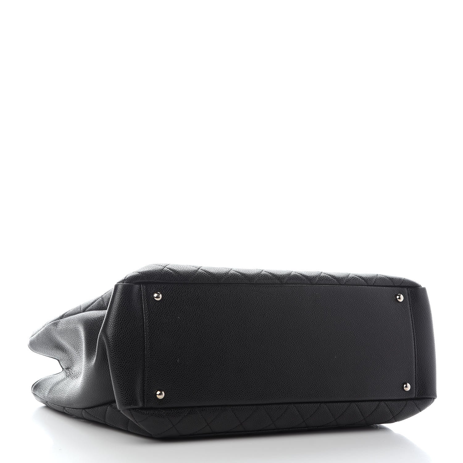 Chanel Caviar Quilted XL Grand Shopping Tote GST Black 4 of 9