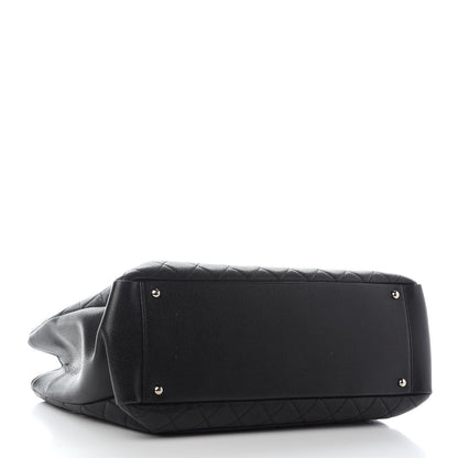 Chanel Caviar Quilted XL Grand Shopping Tote GST Black 4 of 9