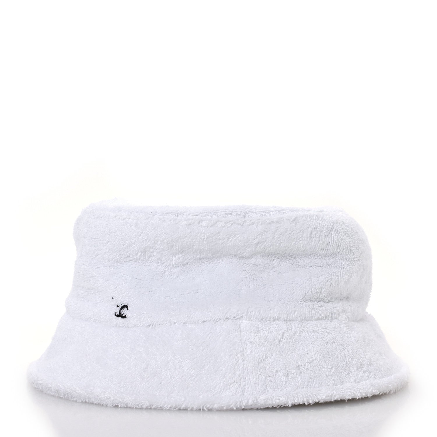 Chanel Terry Cloth CC Bucket Hat L White 4 of 8
