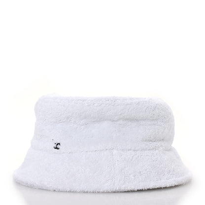 Chanel Terry Cloth CC Bucket Hat L White 4 of 8
