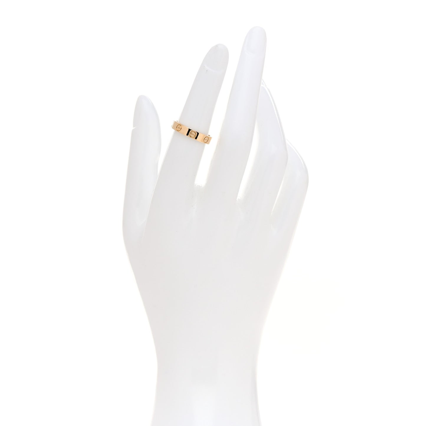 18K Yellow Gold 3.5mm LOVE Wedding Band Ring 50 5.25